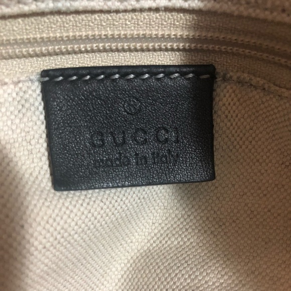 Black leather Gucci bag - Picture 4 of 5